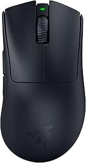 Razer Mouse para jogos DeathAdder V3 Pro: 63 g ultraleve - Sensor óptico Focus Pro 30K - Interruptores ópticos rápidos Geração 3 - HyperSpeed Wireless - 5 botões programáveis - Bateria de 90 horas -