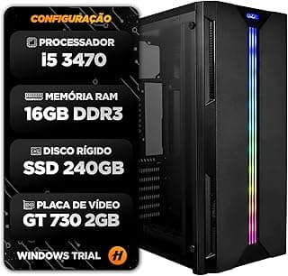 Pc Gamer Hertz Core I5 3470, 16GB, SSD 240GB, Geforce GT730 2GB, Gabinete RGB
