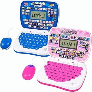 Notebook Infantil Bilingue Inglês Português Educativo Estudo (Masculino Com Mouse)