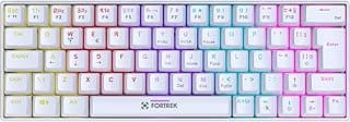 Teclado Gamer Mecânico Fortrek Gravity 65 Compact Branco Switch Outemu Red