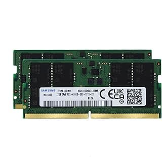 Samsung 64GB (2x32GB) DDR5 4800MHz PC5-38400 SODIMM 2Rx8 Dual Rank CL40 1.1v 262pin Non-ECCM425R4GA3BB0-CQK Laptop Notebook Atualização de memória RAM
