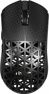 R5Ultra Mouse para jogos sem fio 8K com 42.000 DPI - Sensor PAW3950 MAX - Fibra de carbono ultraleve de 39 g - Nordic 52840 MCU Chip-Wired/BT/2.4GHz Mouse programável sem fio Griptape para PC/Mac