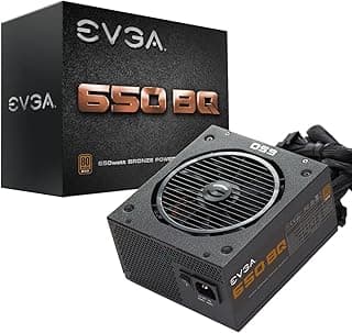 Fonte de Alimentação EVGA 650 BQ, 80 Plus Bronze 650W, Semi Modular, 5 Anos de Garantia, Incluso Power On Self Tester, Fonte de Alimentação 110-BQ-0650-V1