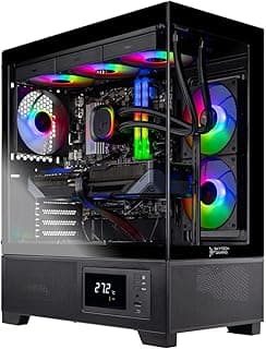 Skytech Azure Gaming PC Desktop, Ryzen 7 7800X3D 4,2 GHz (5GHz Turbo), NVIDIA RTX 5070 Ti 16GB, SSD NVMe Gen4 1TB, 32GB DDR5 RAM 5600 RGB, 850W Gold ATX 3 PSU, 360 mm ARGB AIO, Wi-Fi, Win 11