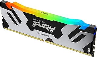 Kingston Módulo único de memória de desktop FURY Renegade RGB 16GB 7200MT/s DDR5 CL38 DIMM | Intel XMP 3.0 | Tecnologia de sincronização infravermelha | Estabilidade de overclocking | KF572C38RSA-16