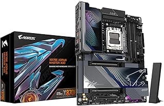 Gigabyte X870E Aorus Master X3D, Placa-mãe ATX, Socket AM5, DDR5 até 256 GB, Chipset X870E, Wi-Fi 7