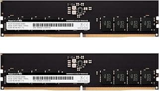 TEAMGROUP Kit Elite DDR5 32GB (2x16GB) 5600Mhz PC5-44800 CL46 Non-ECC Unbuffered UDIMM 288 pinos PC computador desktop módulo de memória Ram suporta Intel e AMD TED532G5600C46DC01