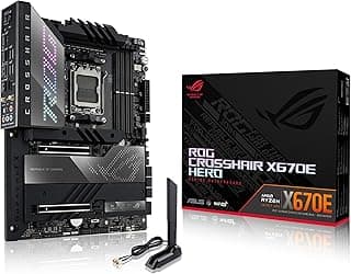 Placa Mãe Asus ROG CROSSHAIR X670E HERO Wi-Fi (AM5/4xDDR5/M.2/USB 3.2/RGB)