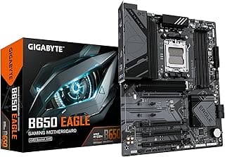 GIGABYTE Placa-mãe B650 Eagle - suporta AMD Ryzen 9000 CPUs - 12 + 2 fases VR digital - até 7600 MHz DDR5 (OC)- 1xPCIe 5.0 + 2xPCIe 4.0 M.2- GbE LAN- USB 3.2 Gen2