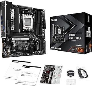 Placa Mãe ASRock B850M Challenger, Chipset B850, AMD AM5, mATX, DDR5
