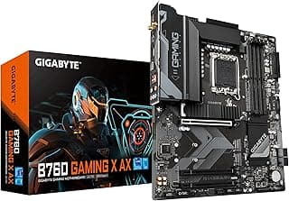 GIGABYTE B760 Gaming X AX (LGA 1700/ Intel/ B760/ ATX/DDR5/ M.2/ PCIe 4.0/ USB 3.2 Gen2X2 Tipo-C/AMD WiFi 6E/ 2.5GbE LAN/Q-Flash Plus/PCIe EZ-Latch/Motherboard)