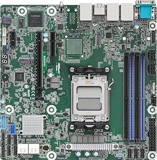 AsRock Rack Placa mãe de servidor Micro-ATX B650D4U soquete único AMD Ryzen série 7000 processadores (LGA 1718) B650E PCIe 5.0 Dual 1G LAN