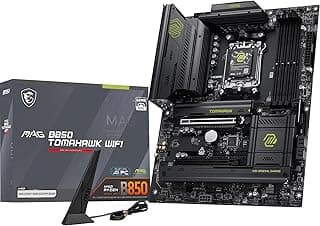 MSI MAG B850 TOMAHAWK WIFI 7 Placa Mãe AM5 DDR5 M.2 USB 3.2 | Placa-mãe AM5 com Wi-Fi 7, suporte DDR5 e armazenamento M.2 para sistemas modernos e de alto desempenho.