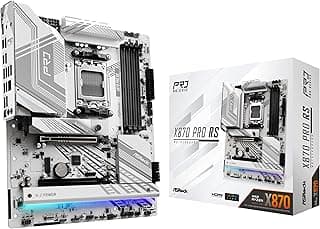 ASRock Placa mãe X870 Pro RS AMD Ryzen Socket AM5 ATX DDR5 DIMMs 8000 MHz 256 GB PCIe Gen5 SATA3 6,0 Gb/s