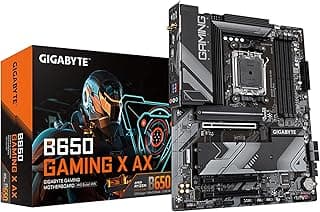 GIGABYTE B650 Gaming X AX (AM5/LGA 1718/AMD/ B650/ATX/ 5 anos de garantia/DDR5/PCIe 4.0 M.2/PCIe 4.0/USB 3.2 Gen2x2 Tipo-C/AMD Wi-Fi 6E/ Realtek 2.5GbE LAN/placa-mãe)