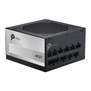 Fonte MSI Pro A1000PL, 1000W, Full Modular, ATX 3.1, PCIe 5.1, 80 Plus Platinum, Preto, 306-7ZPLX19-HD8