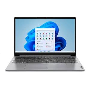 Notebook Lenovo IdeaPad 1, 15.6 Pol, Intel I3-1215U, HD, 4GB DDR4, SSD 256, Windows 11 Home, Cinza, 82VY000TBR