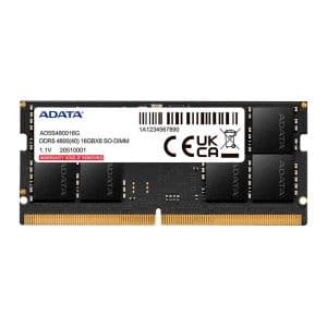 Memoria Para Notebook Adata, 16GB (1x16GB), DDR5, 4800MHz, C40, AD5S480016G-S