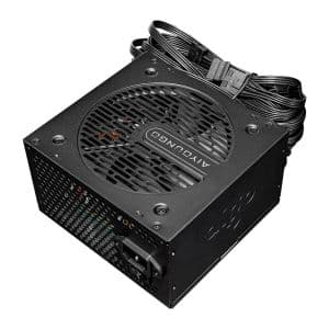 Fonte Aigo Darkflash AT450, 450W, 80 Plus Bronze, PFC ativo, Preto, AG-AT450-BK
