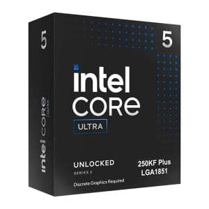 Processador Intel Core Ultra 5 250KF Plus, 18-Core, 18-Threads, 4.2Ghz (5.3GHz Turbo), Cache 30MB, LGA1851, BX80768250KF