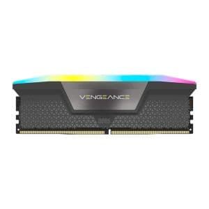 Memoria Corsair Vengeance, RGB, 16GB (1x16GB), DDR5, 6000MHz, C36, Cinza, CMH16GX5M1E6000Z36
