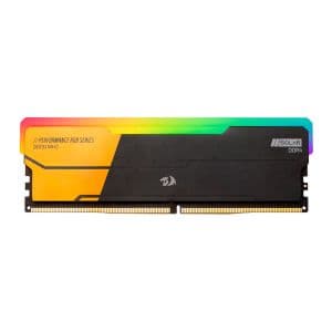 Memoria Redragon Solar, RGB, 8GB (1x8GB), DDR4, 3600MHz, C18, Preta e Dourada, GM-805