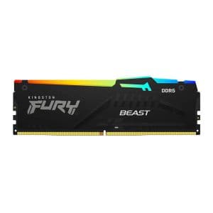 Memoria Kingston Fury Beast, RGB, 16GB (1x16GB), DDR5, 6000MHz, C36, Preto, KF560C36BBE2A-16