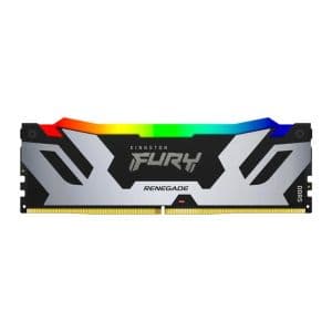 Memoria Kingston Fury Renegade, RGB, 24GB (1x24GB), DDR5, 7200MHz, C38, Prata e Preto, KF572C38RSA-24