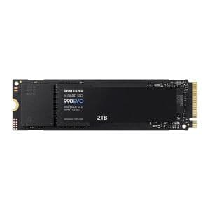 SSD Samsung 990 Evo, 2TB, M.2 2280, PCIe NVMe, Leitura 5000MB/s, Gravacao 4200MB/s, MZ-V9E2T0B-AM