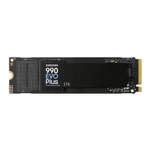 SSD Samsung 990 Evo Plus, 2TB, M.2 2280, PCIe NVMe, Leitura 7250MB/s, Gravacao 6300MB/s, MZ-V9S2T0B-AM
