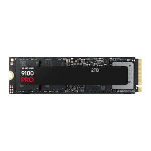 SSD Samsung 9100 Pro, 2TB, M.2 2280, PCIe NVMe, Leitura 14700MB/s, Gravacao 13400MB/s, MZ-VAP2T0B-AM