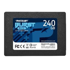 SSD Patriot Burst Elite, 240GB, Sata III 6GB/s, Leitura 450 MB/s, Gravacao 320 MB/s, PBE240GS25SSDR