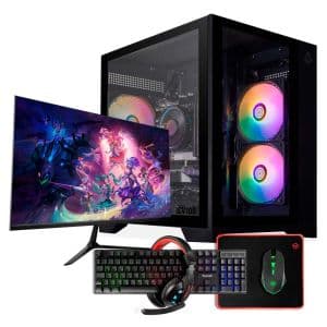 PC Gamer Completo Pichau GM-032, Intel Core i5, Radeon RX 590 8GB, 16GB DDR3, SSD 480GB + Monitor + Kit Periféricos