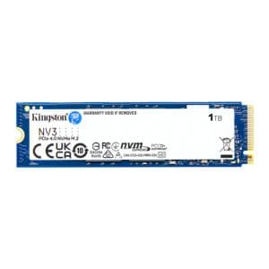 SSD Kingston NV3, 1TB, M.2 2280, PCIe NVMe, Leitura 6000MB/s, Gravacao 4000MB/s, SNV3S-1000G