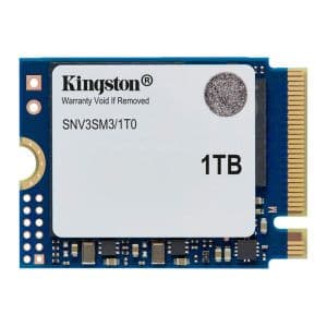 SSD Kingston NV3, 1TB, M.2 2230, PCIe NVMe, Leitura 6000MB/s, Gravacao 4000MB/s, SNV3SM3-1T0