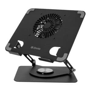 Base Para Notebook Zinnia Aria, Ate 17.3 Pol, Com Fan, Preto, ZNO-ARI-AL01