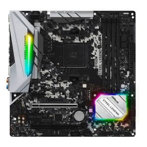 Placa Mae ASRock B450M Steel Legend, DDR4, Socket AMD AM4, M-ATX, Chipset AMD B450, B450M-STEEL-LEGEND
