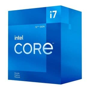 Processador Intel Core i7-12700F, 12-Core, 20-Threads, 2.1GHz (4.9GHz Turbo), Cache 25MB, LGA1700, BX8071512700F-BR