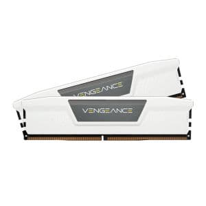 Memoria Corsair Vengeance, 32GB (2x16GB), DDR5, 6000MHz, C30, Branco, CMK32GX5M2B6000Z30W