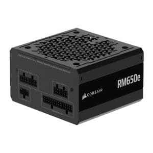Fonte Corsair RM650e, 650W, ATX 3.1, PCIe 5.1, Full-Modular, Cybenetics Gold, Preto, CP-9020302-WW