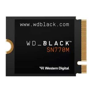 SSD WD Black SN770M, 500GB, M.2 2230, PCIe NVMe, Leitura 5000MB/s, Gravacao 4000MB/s, WDS500G3X0G