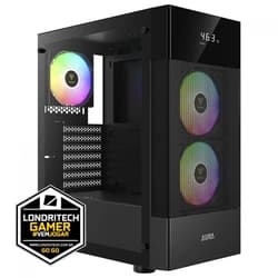 Computador Londritech Amd Ryzen 5 5500, B450M, Memória 8GB, SSD 240GB, Vídeo RX550, Fonte 600W 80 Plus