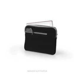 Case Neoprene para Notebook Até 15,6 Polegadas Preto e Cinza Bo400