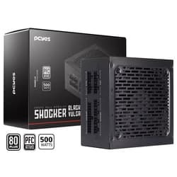 Fonte 500W Gamer Pcyes Shocker Full Modular 80 Plus Black Vulcan - Fm500Wbv
