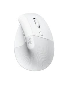 Mouse Logitech Lift Vertical Sem Fio Off White - 910-006469