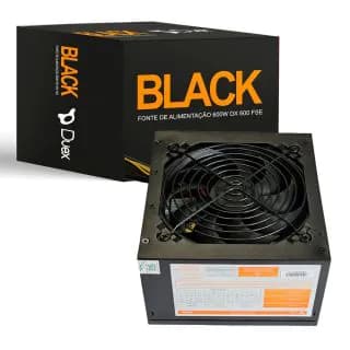 Fonte Duex 600W Black - DX600FSE