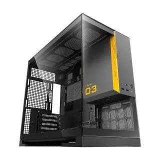 Gabinete Geometric Future MODEL 3 Preto C/ CINZA…