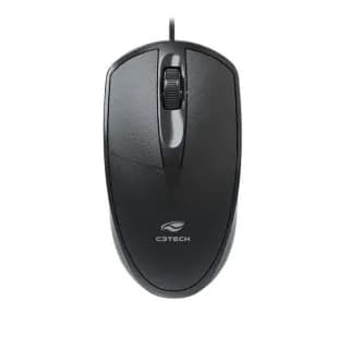 Mouse C3Tech USB 100DPI Preto - MS-31