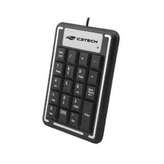 Teclado Numérico C3Tech USB, Preto - KN-11
