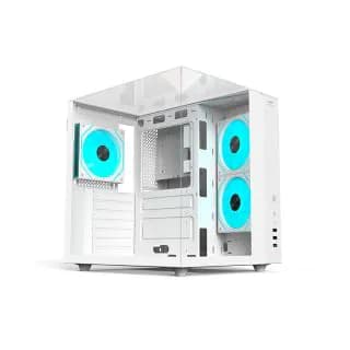 Gabinete Gamer C3Tech Aquarius Branco Lateral de…